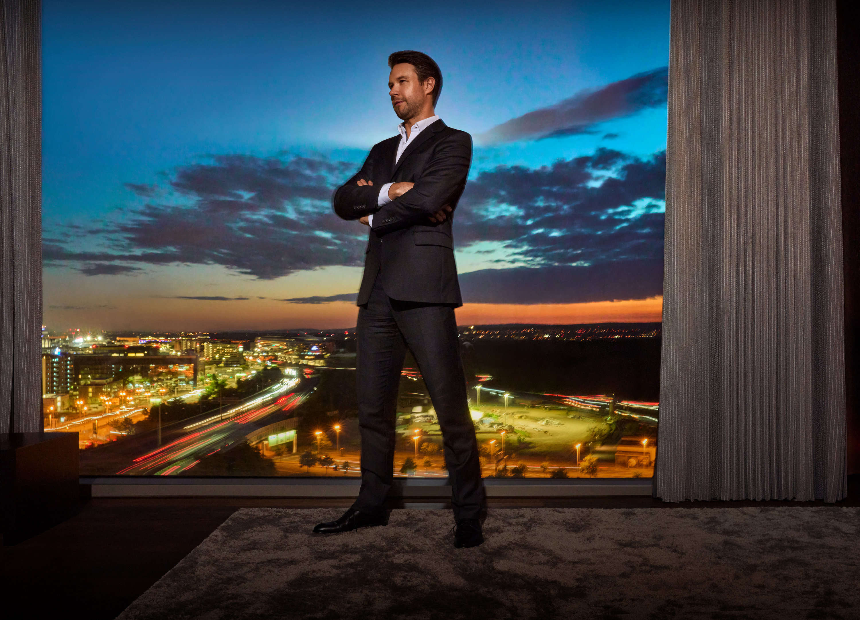 Business-Portrait Mann Sunset – Photofloh Pirmasens